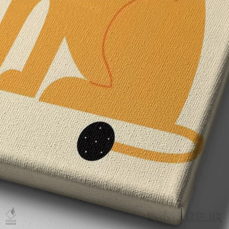 تابلو آقای اعتمادبهنفس اثر اندی وستفِیس - نمای نزدیک بافت بوم