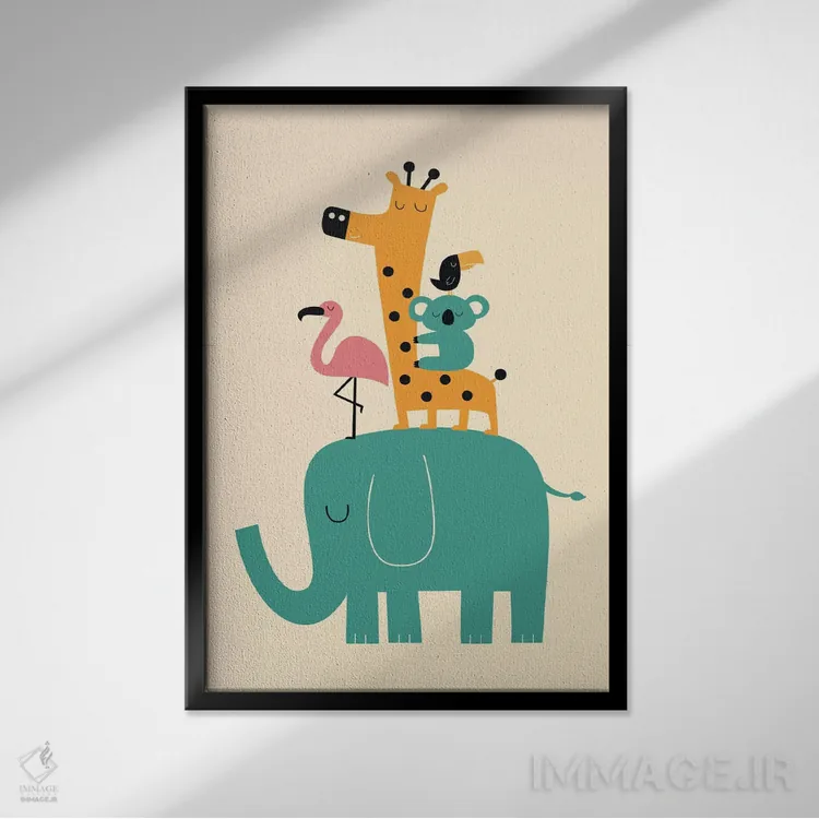 تابلو ادامه دادن اثر اندی وستفِیس - نمای قابدار مشکی