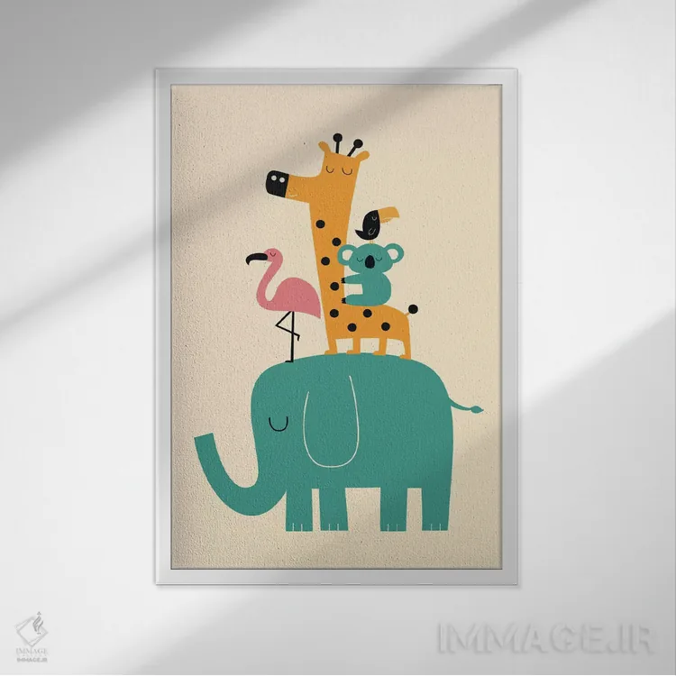 تابلو ادامه دادن اثر اندی وستفِیس - نمای قابدار سفید