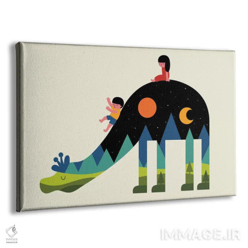 تابلو بالا و پایین اثر اندی وستفِیس - نمای پرسپکتیو محصول