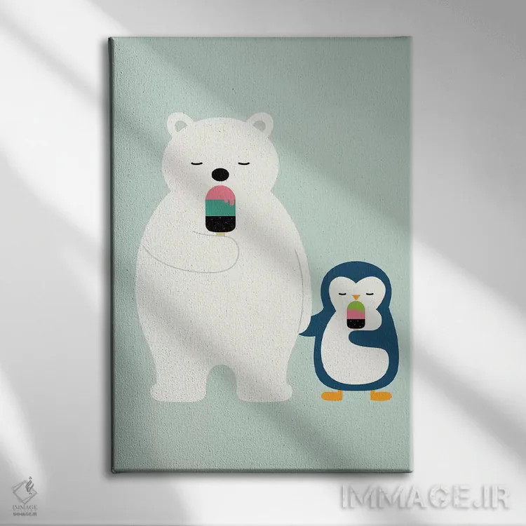 تابلو خونسرد بمان اثر اندی وستفِیس - نمای روبهرو روی دیوار