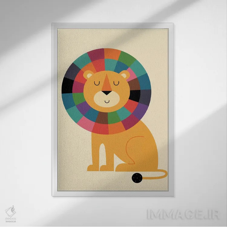 تابلو آقای اعتمادبهنفس اثر اندی وستفِیس - نمای قابدار سفید