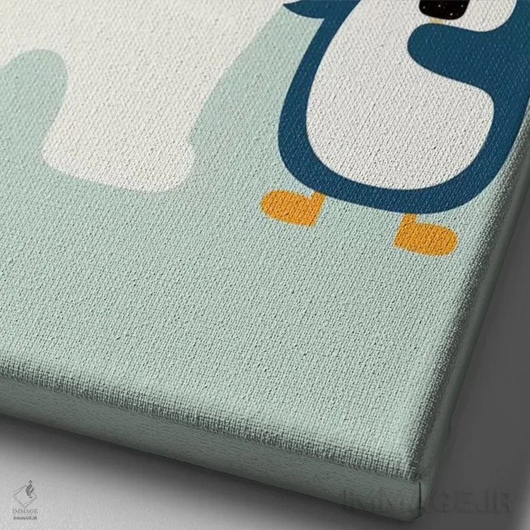 تابلو خونسرد بمان اثر اندی وستفِیس - نمای نزدیک بافت بوم