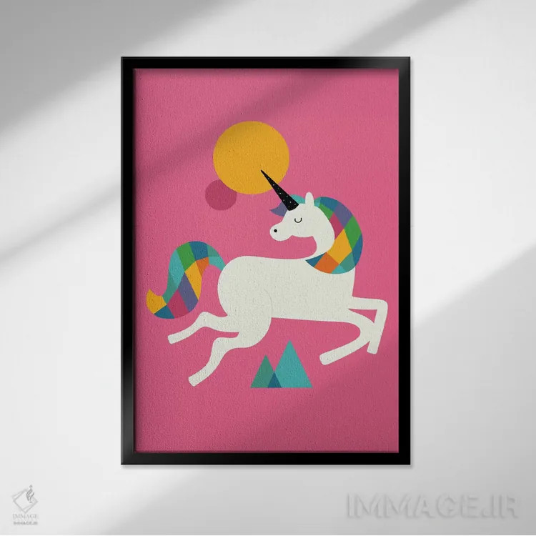 تابلو تکشاخ بودن اثر اندی وستفِیس - نمای قابدار مشکی