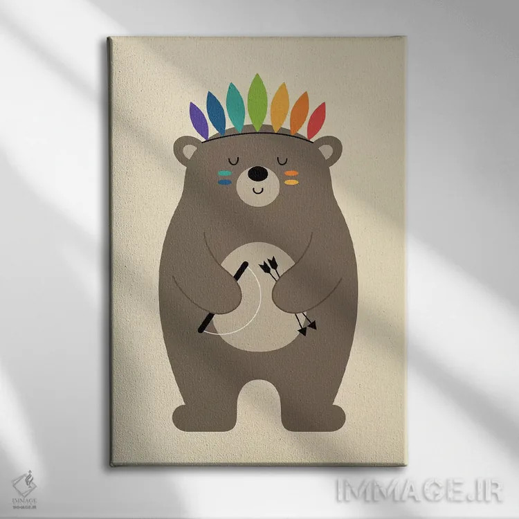 تابلو شجاع باش اثر اندی وستفِیس - نمای روبهرو روی دیوار