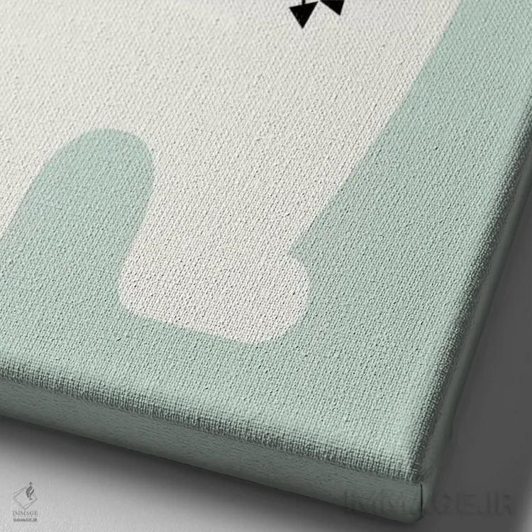 تابلو شجاع باش (خرس قطبی) اثر اندی وستفِیس - نمای نزدیک بافت بوم