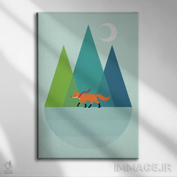 تابلو تنها قدم بزن اثر اندی وستفِیس - نمای روبهرو روی دیوار