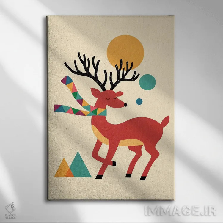 تابلو پاییز گوزن اثر اندی وستفِیس - نمای روبهرو روی دیوار