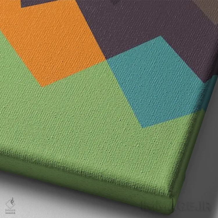 تابلو گوزن اثر اندی وستفِیس - نمای نزدیک بافت بوم