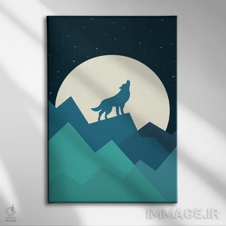 تابلو وحشی بودن را در خود حفظ کن اثر اندی وستفِیس - نمای روبهرو روی دیوار