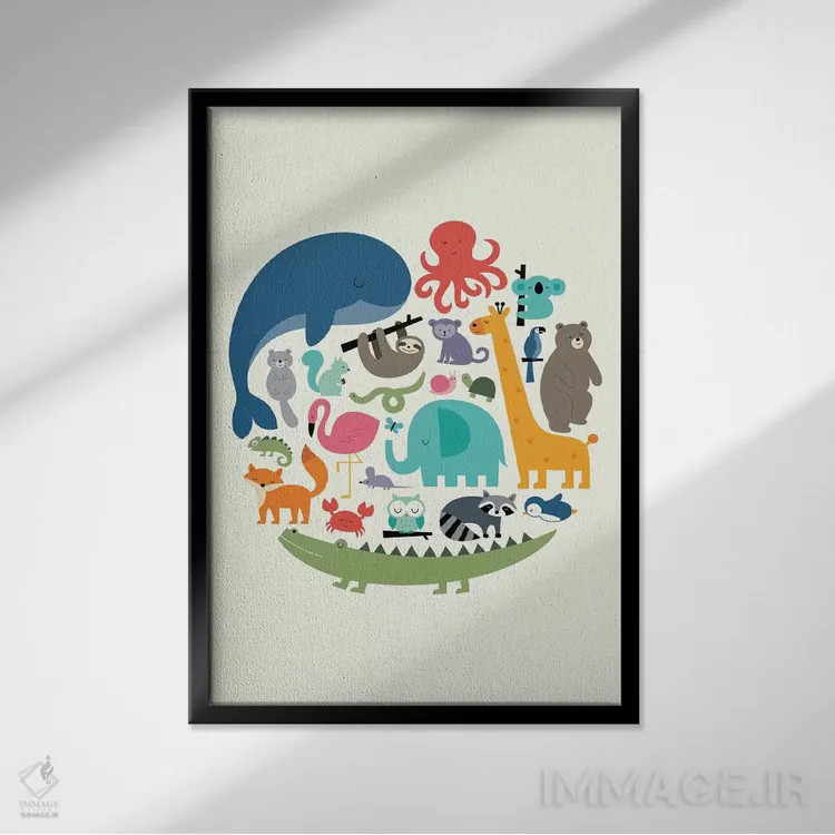 تابلو ما یکی هستیم اثر اندی وستفِیس - نمای قابدار مشکی