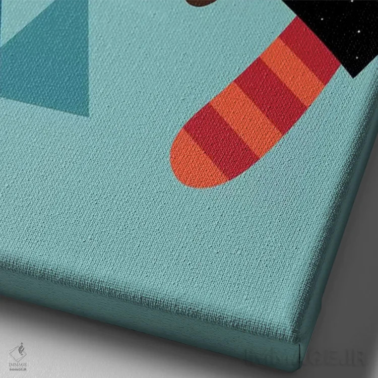 تابلو زمان چرت اثر اندی وستفِیس - نمای نزدیک بافت بوم