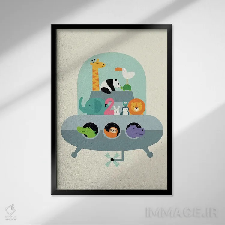 تابلو سفر اکتشافی اثر اندی وستفِیس - نمای قابدار مشکی