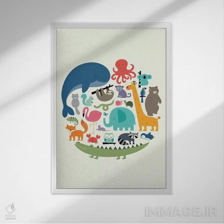 تابلو ما یکی هستیم اثر اندی وستفِیس - نمای قابدار سفید