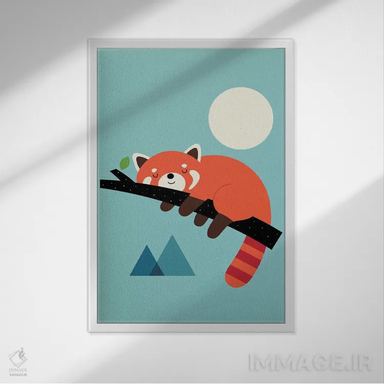 تابلو زمان چرت اثر اندی وستفِیس - نمای قابدار سفید