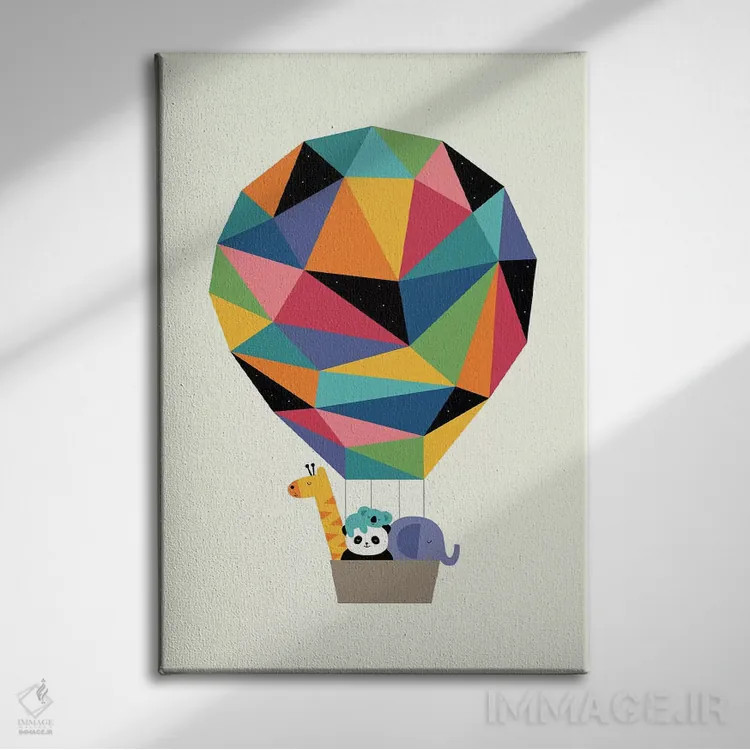 تابلو با هم اوج بگیریم اثر اندی وستفِیس - نمای روبهرو روی دیوار