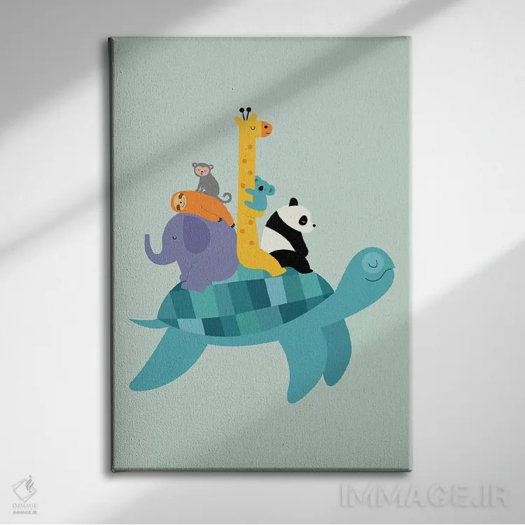 تابلو با هم سفر کنیم اثر اندی وستفِیس - نمای روبهرو روی دیوار