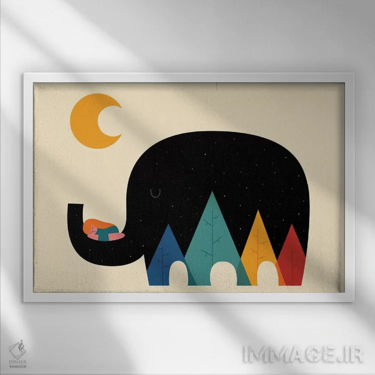 تابلو رویا در هوا اثر اندی وستفِیس - نمای قابدار سفید