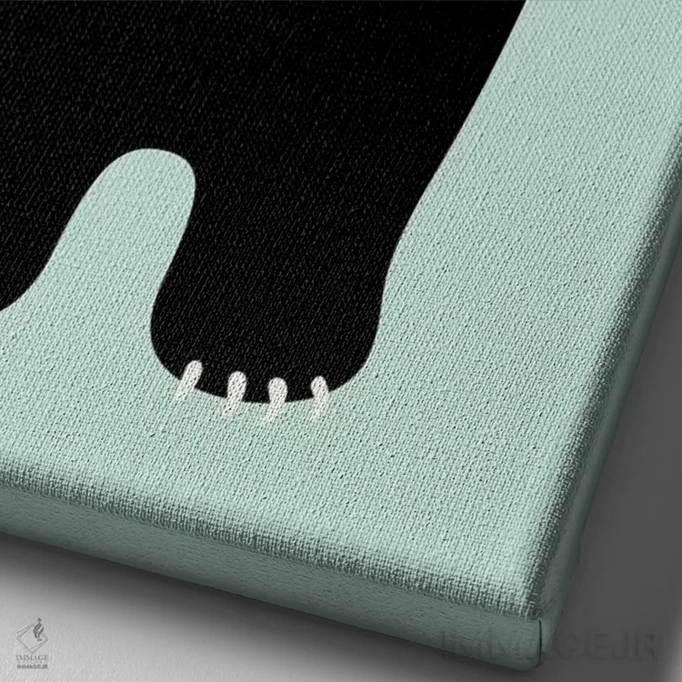 تابلو آهنگ شاد اثر اندی وستفِیس - نمای نزدیک بافت بوم