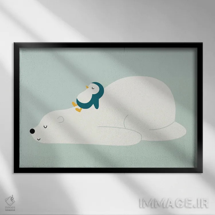 تابلو وقت آرامش اثر اندی وستفِیس - نمای قابدار مشکی