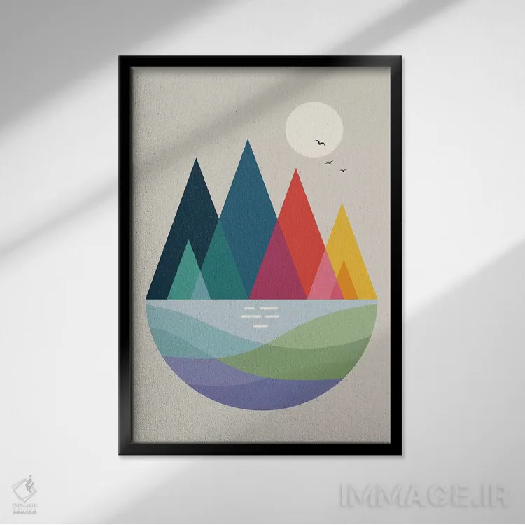 تابلو جایی اثر اندی وستفِیس - نمای قابدار مشکی