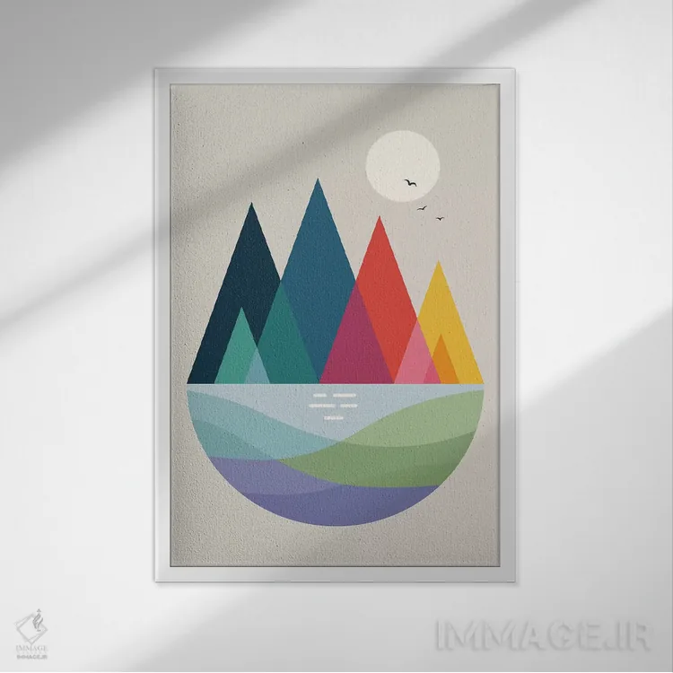 تابلو جایی اثر اندی وستفِیس - نمای قابدار سفید