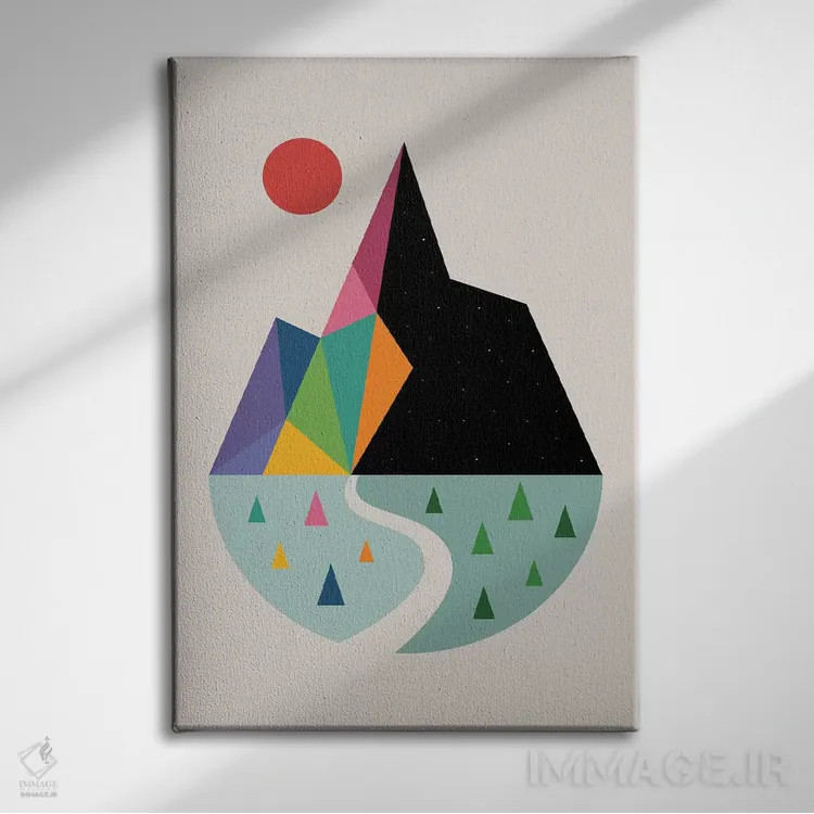 تابلو روی روشن اثر اندی وستفِیس - نمای روبهرو روی دیوار