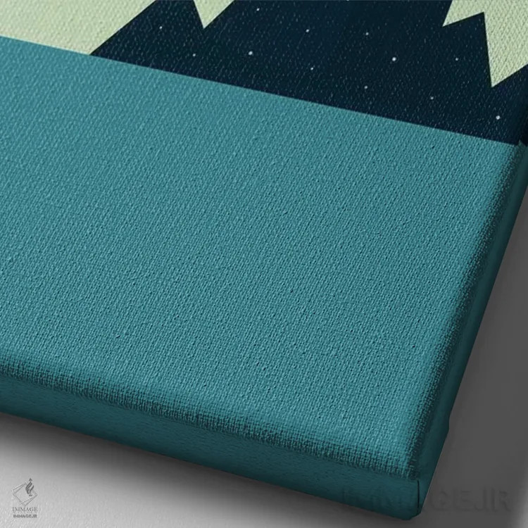 تابلو فانوس دریایی اثر اندی وستفِیس - نمای نزدیک بافت بوم