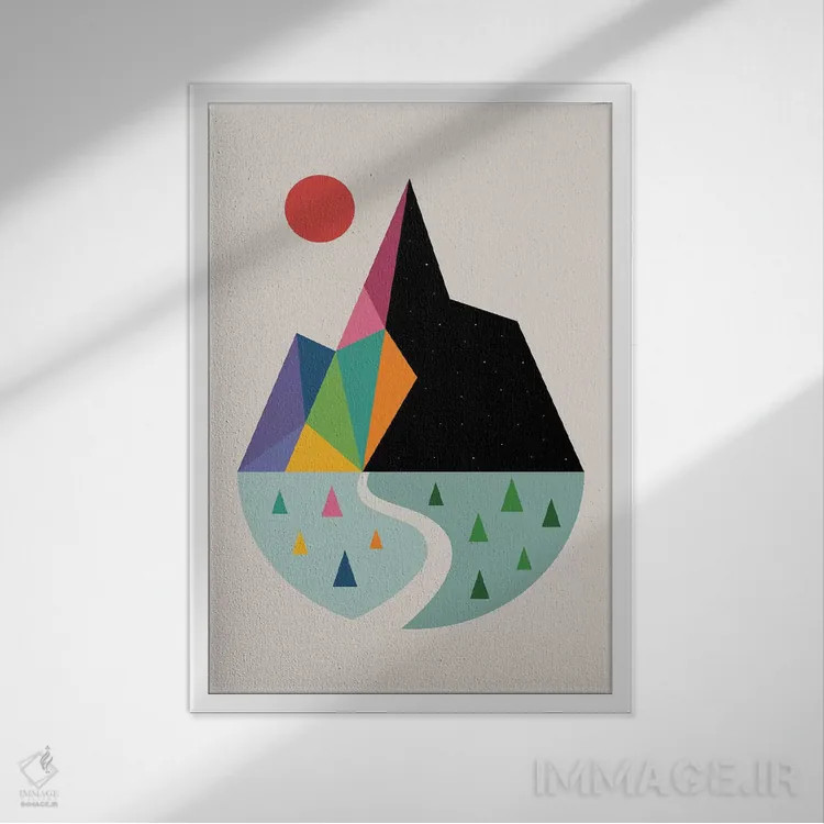 تابلو روی روشن اثر اندی وستفِیس - نمای قابدار سفید