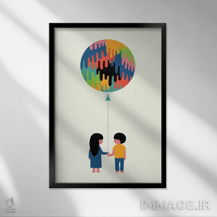 تابلو زمانی برای اندیشیدن اثر اندی وستفِیس - نمای قابدار مشکی