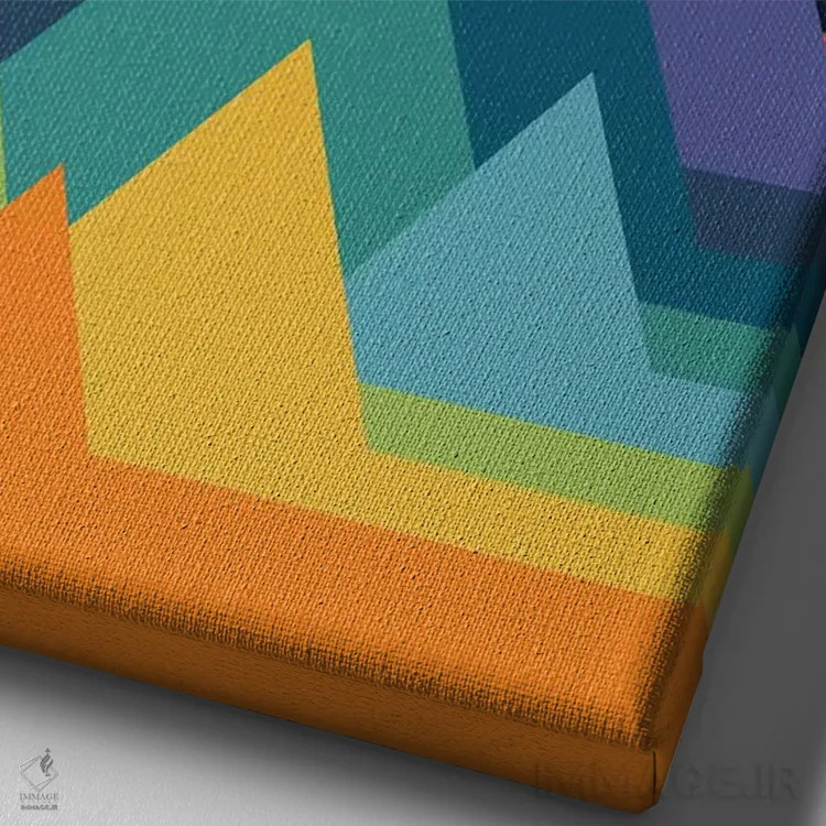 تابلو کوههای خیالانگیز اثر اندی وستفِیس - نمای نزدیک بافت بوم