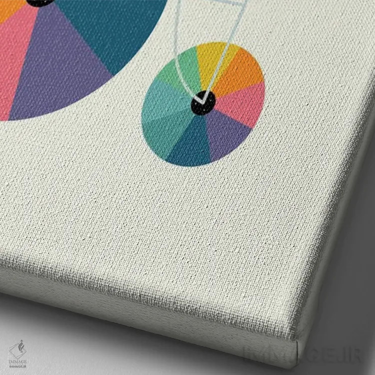 تابلو سفر زیبا اثر اندی وستفِیس - نمای نزدیک بافت بوم