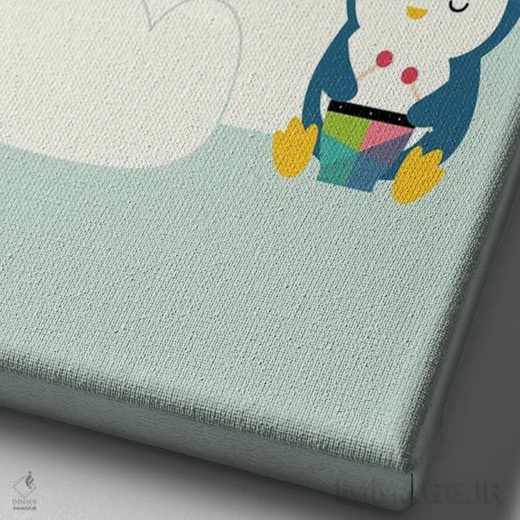 تابلو یک گروه کوچک اثر اندی وستفِیس - نمای نزدیک بافت بوم