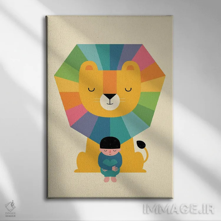 تابلو شجاعت اثر اندی وستفِیس - نمای روبهرو روی دیوار