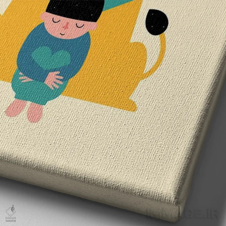 تابلو شجاعت اثر اندی وستفِیس - نمای نزدیک بافت بوم