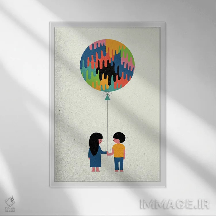 تابلو زمانی برای اندیشیدن اثر اندی وستفِیس - نمای قابدار سفید