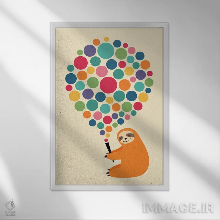 تابلو تشویق اثر اندی وستفِیس - نمای قابدار سفید