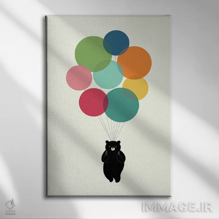 تابلو فرود خوشحال اثر اندی وستفِیس - نمای روبهرو روی دیوار