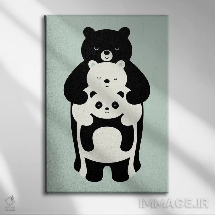 تابلو عکس خانوادگی اثر اندی وستفِیس - نمای روبهرو روی دیوار