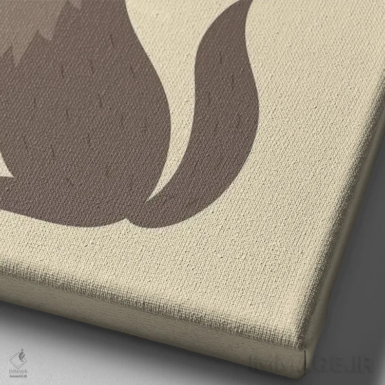 تابلو با صدای بلند رویاپردازی کن اثر اندی وستفِیس - نمای نزدیک بافت بوم