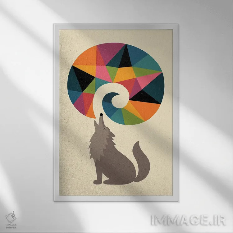 تابلو با صدای بلند رویاپردازی کن اثر اندی وستفِیس - نمای قابدار سفید