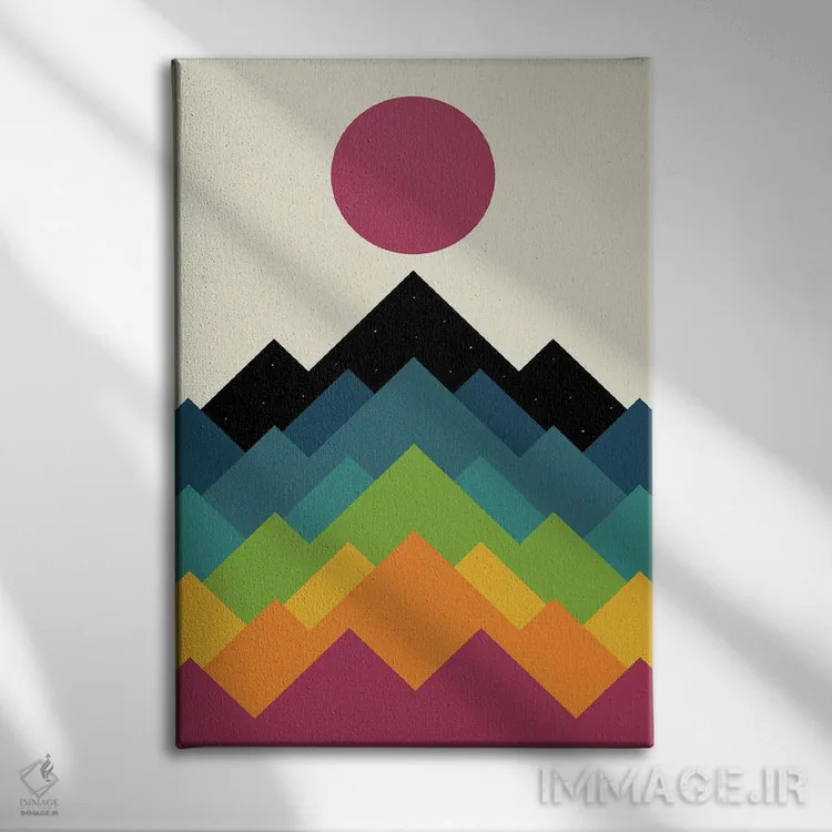 تابلو زندگی یک کوه است اثر اندی وستفِیس - نمای روبهرو روی دیوار