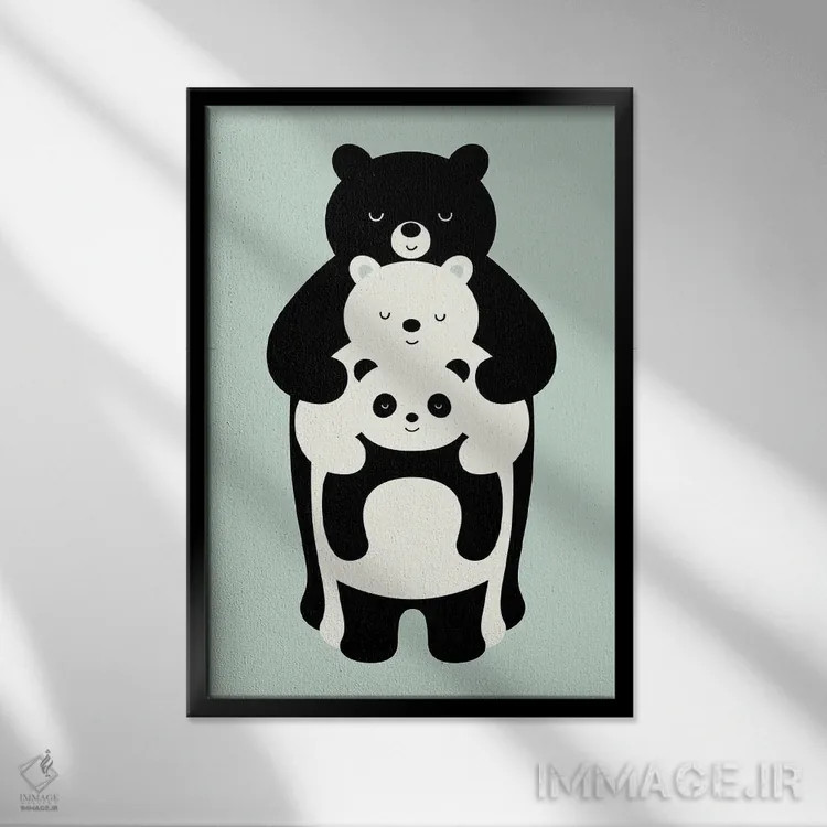 تابلو عکس خانوادگی اثر اندی وستفِیس - نمای قابدار مشکی