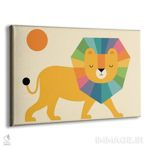 تابلو درخشش شیر اثر اندی وستفِیس - نمای پرسپکتیو محصول