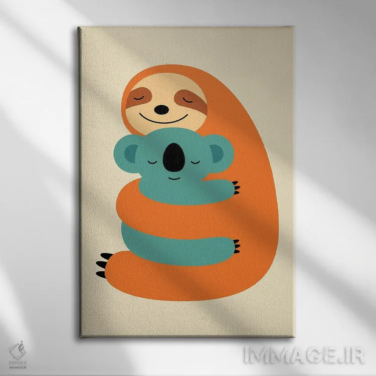 تابلو کنار هم باشیم اثر اندی وستفِیس - نمای روبهرو روی دیوار