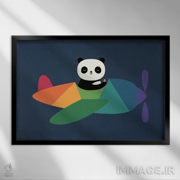 تابلو زمان شادی اثر اندی وستفِیس - نمای قابدار مشکی