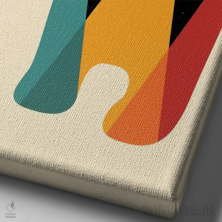 تابلو به خانه برو اثر اندی وستفِیس - نمای نزدیک بافت بوم