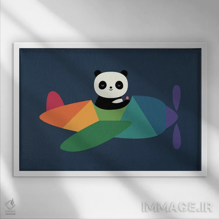 تابلو زمان شادی اثر اندی وستفِیس - نمای قابدار سفید