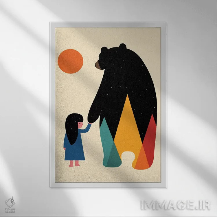 تابلو به خانه برو اثر اندی وستفِیس - نمای قابدار سفید