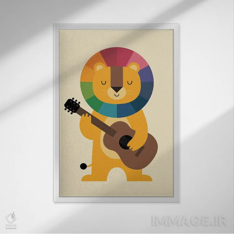 تابلو شاد باش اثر اندی وستفِیس - نمای قابدار سفید